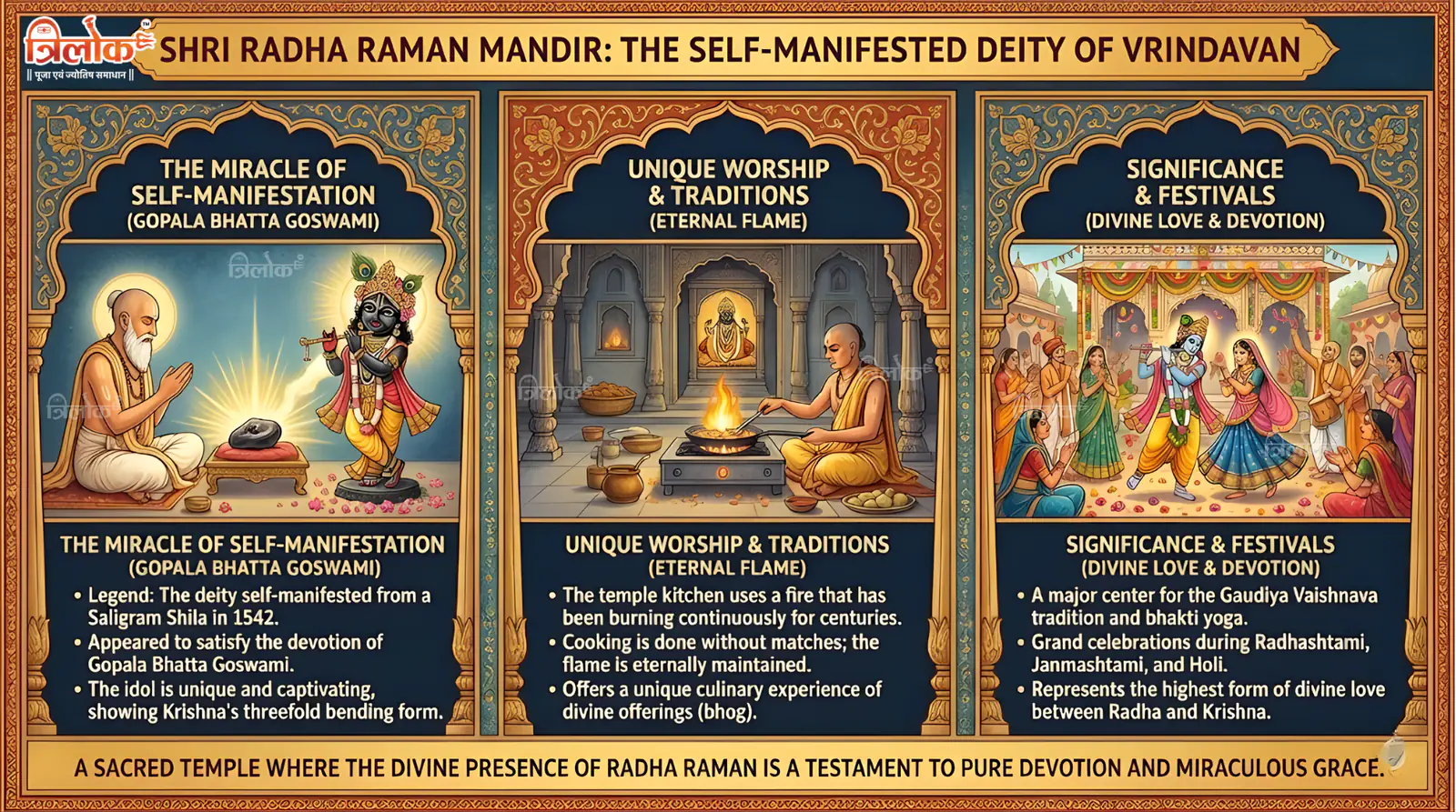 Shri Radha Raman Mandir: The Self-Manifested Deity